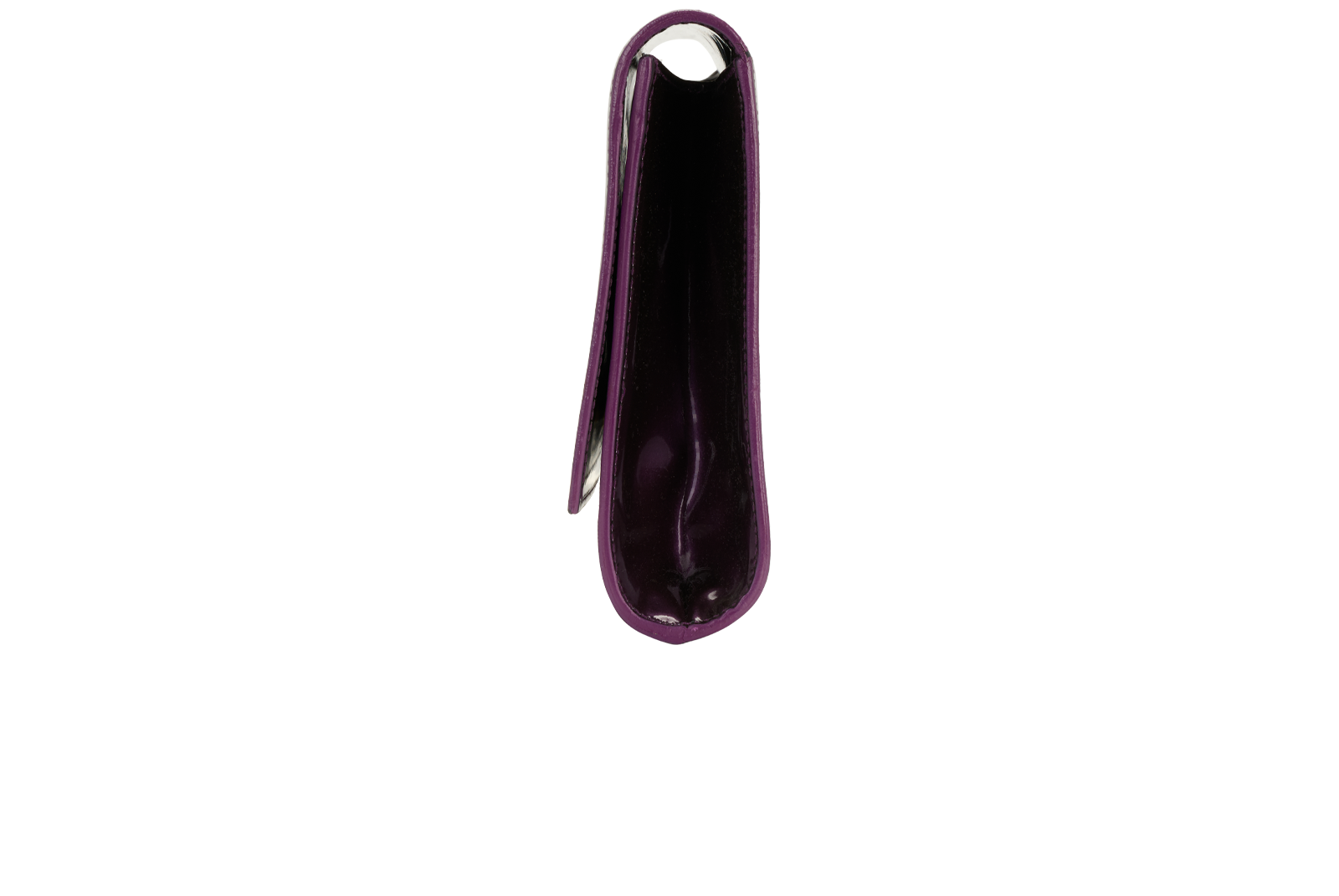 Belle De Jour Clutch, &pound;375, Handbags, Purple, Patent Leather, Bottom view